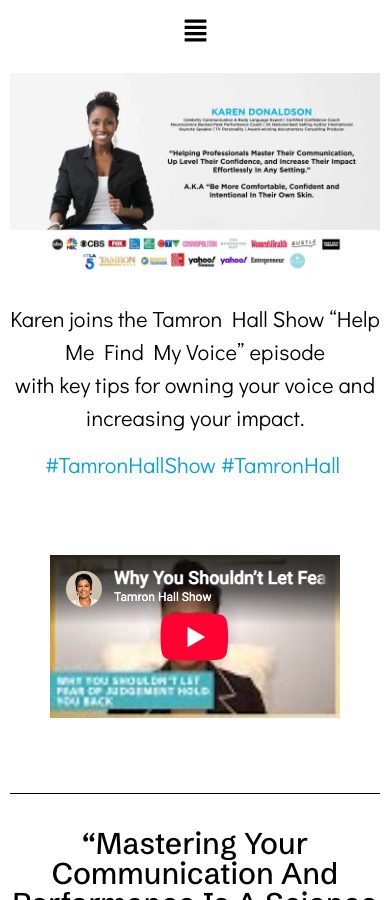 Current site on phone